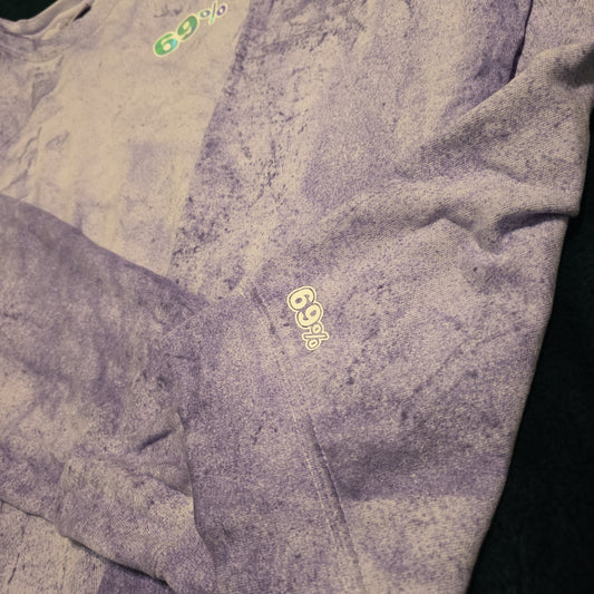 Acid Washed Baby Blue Crewneck